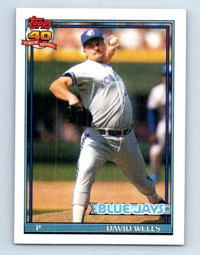 Topps David Wells Toronto Blue Jays Ebay