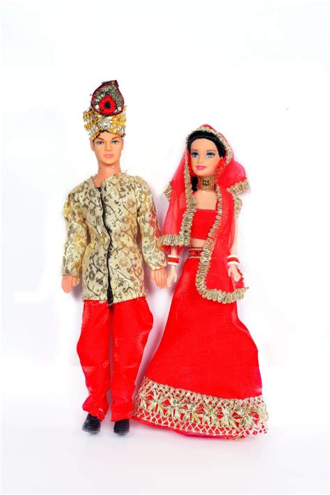 Barbie Doll Indian Wedding Dresses