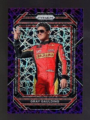 Prizm Nascar Racing Purple Velocity Gray Gaulding Ebay