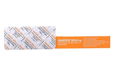 Thuốc điều trị đái tháo đường Diamicron MR 60mg hộp 30 viên Medigo