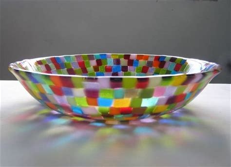 Kurumi Conley Stunning Fused Glass Bowl Fused Glass Bowl Fused Glass Plates Bowls Fused