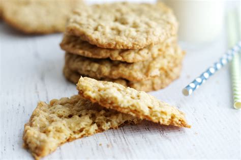 Thin And Crispy Oatmeal Cookies Recipe Crispy Oatmeal Cookies