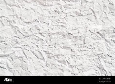 Textura De Papel Arrugado Blanco Con Arrugas Hoja Da Ada Y Rota