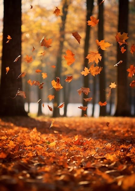 Ai generated fall leaves | AI-generated image