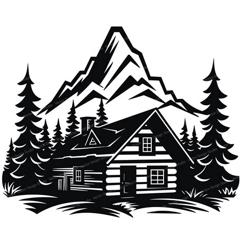 cabin clip art 3