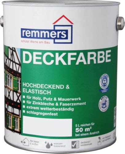 Remmers L Deckfarbe Anthrazitgrau Wetterschutzfarbe Holzfarbe