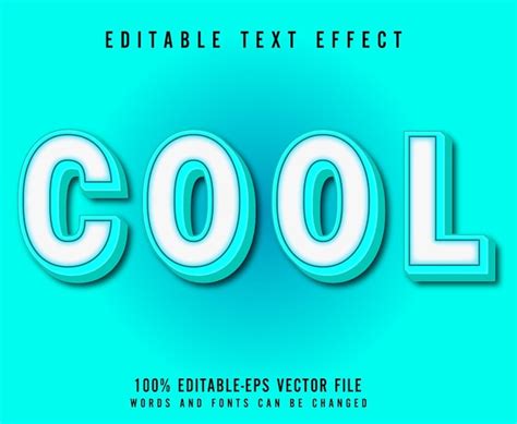 Vector Editable De Efecto De Texto 3d Genial Vector Premium