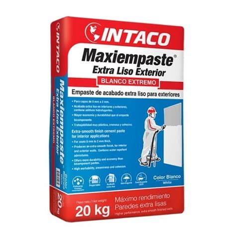 Maxiempaste Para Exterior 20kg Intaco Pintulac