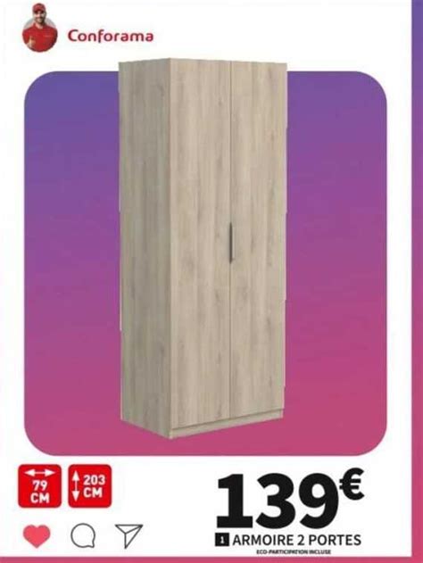 Promo Armoire 2 Portes Chez Conforama ICatalogue Fr