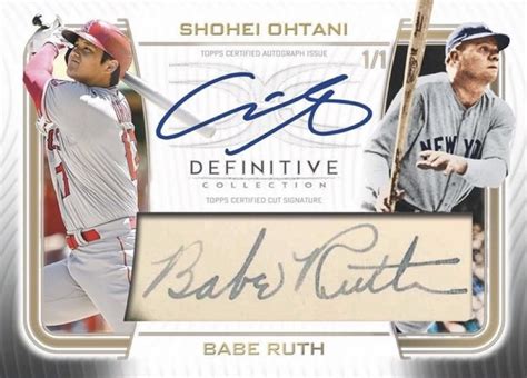 Topps Lanza Tarjeta Autografiada Por Shohei Ohtani Y Babe Ruth SPORTS