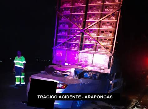 Motorista morre ao colidir em traseira de caminhão na PR 444