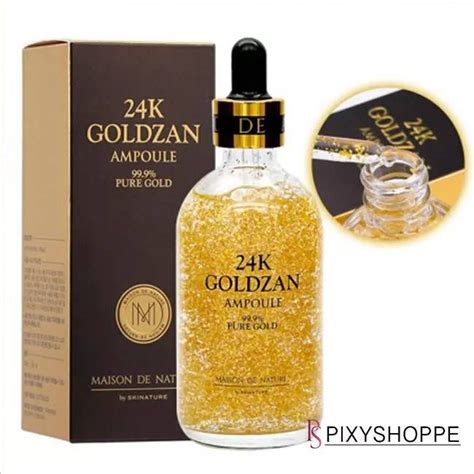 เซรมทองคำ 24K Goldzan Ampoule 99 9 Pure Gold by Skinature 100ml เซ