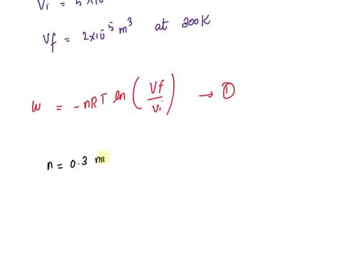 Solved An Imperfect Gas Obeys The Equation P A V Vm B