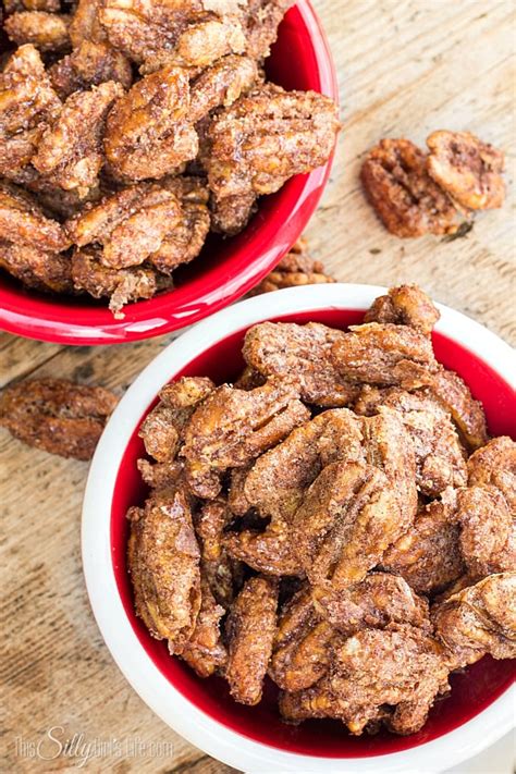 Cinnamon Sugar Roasted Pecans This Silly Girls Kitchen