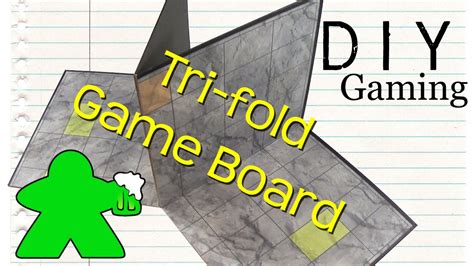 DIY Gaming - How to Make a Tri-fold Gameboard - YouTube
