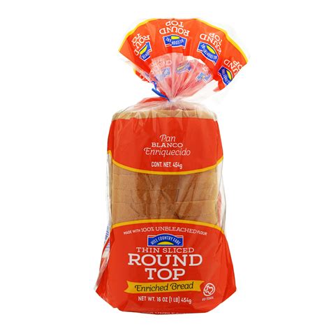 Hill Country Fare Thin Sliced Round Top Enriched White Sliced Bread