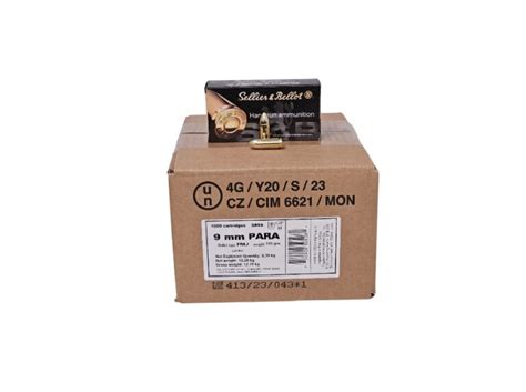 Sellier Bellot Mm Luger Ammunition Fmj Flat Base Ct