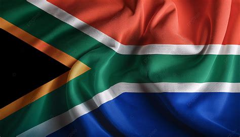 Simple Wavy Background Of The South African Flag Background South