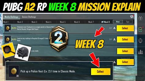 Season C4s13 A2 Week 8 Mission Explain Pubg Mobile Rp Mission Pubg