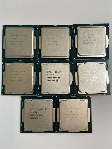 Yahooオークション Intel Core I7 6700×2個 I7 6700k×1個 I7 7700×2