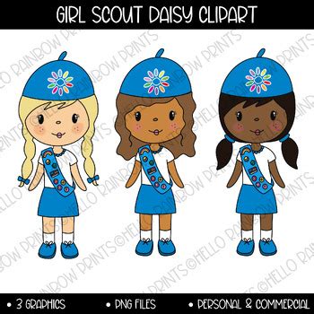 Girl Scout Daisy Clipart Graphics Personal Educational And