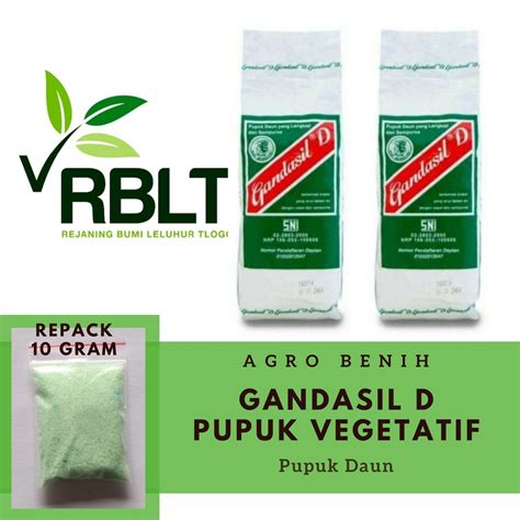 Jual Gandasil D Daun Pupuk Npk Majemuk Vegetatif Nutrisi Pertumbuhan