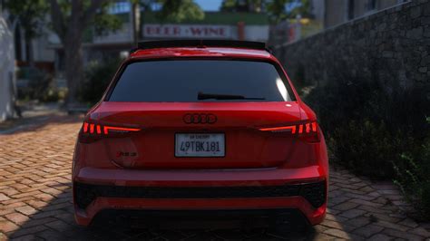 Audi Rs Sportback Addon Fivem Animated Vehfuncsv Gta Mods