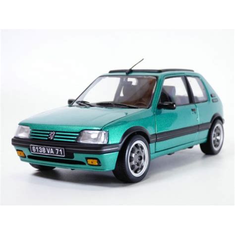 Miniature PEUGEOT 205 GTI GRIFFE AVEC TOIT OUVRANT 1991 1 18 NOREV