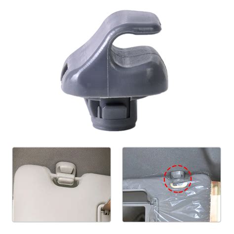 DWCX Grey Sun Visor Sunvisor Clip Hook Bracket Hanger 88217S01A01ZA