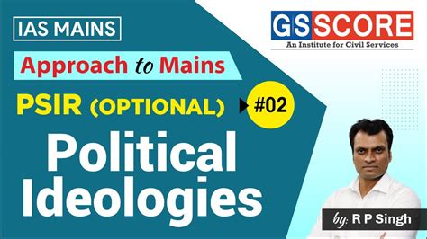 Political Ideologies Approach To Psir Optional Upsc Mains