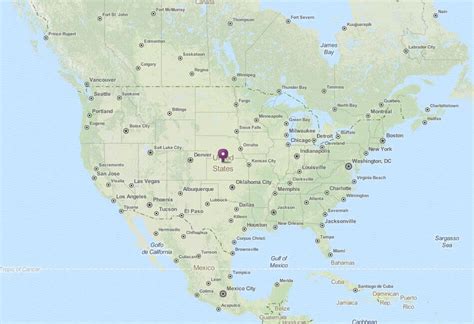 Usa Map With States And Cities Google Maps - Map