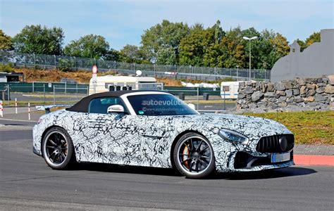 New Mercedes Amg Gt R Roadster Spied Close To The Nurburgring