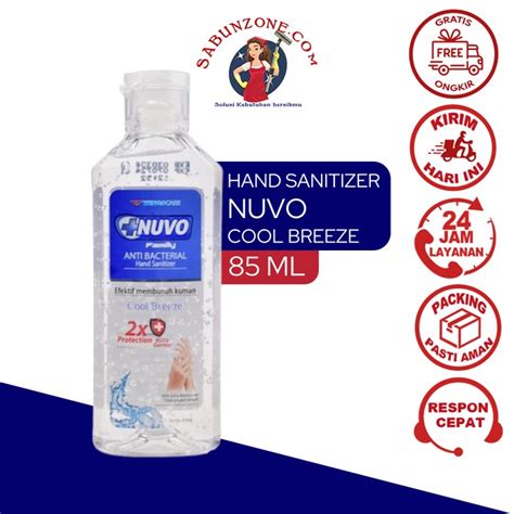 Jual Nuvo Hand Sanitizer Cool Breeze Ml Shopee Indonesia