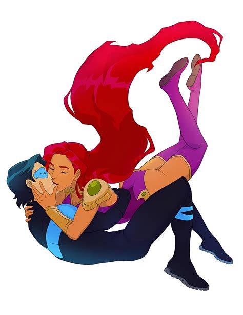 [fan Art] Nightwing And Starfire By Andrea Yewon R Dccomics