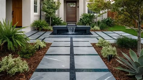 17 Front Yard Walkway Ideas | MowersLab