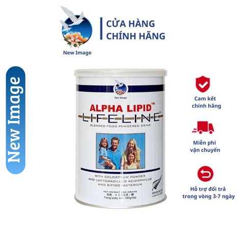 Có hóa đơn Sữa non Alpha Lipid Lifeline chính hãng New Zeland 450g