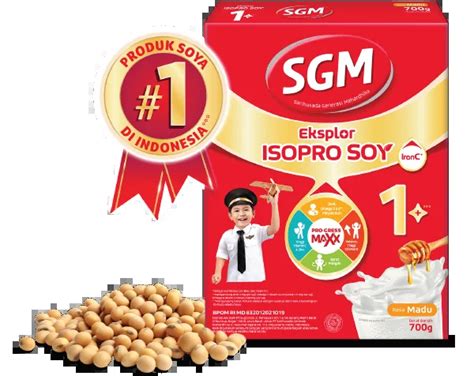 Susu SGM Eksplor ISOPRO SOY Dengan Protein Soya Berkualitas