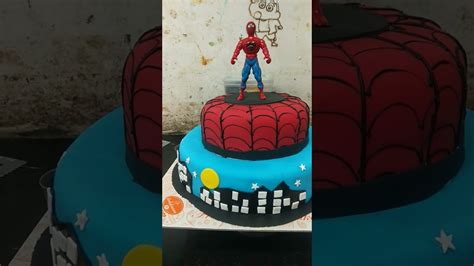 Spider Man Fondant Cake Youtube