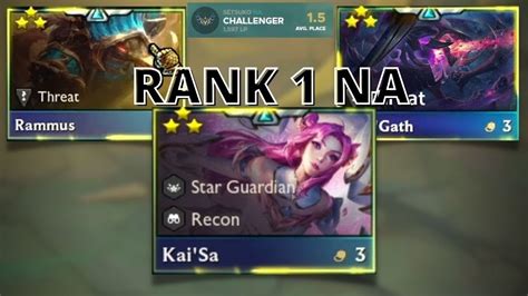 Asi Juega El Rank 1 De Na ⭐⭐⭐ Kaisa Carry Rammus Chogath Tft 8