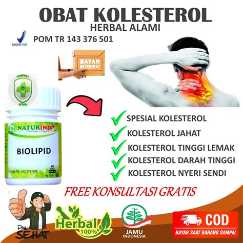 Jual Biolipid Obat Herbal Kolesterol Kolestrol Asam Urat Darah Tinggi