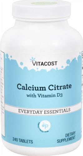 Vitacost Calcium Citrate Everyday Essentials Tablets Mg Ct Qfc