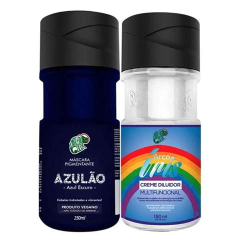 Kit Azulão E Diluidor Arco Iris 150ml Kamaleão Color Coloração de