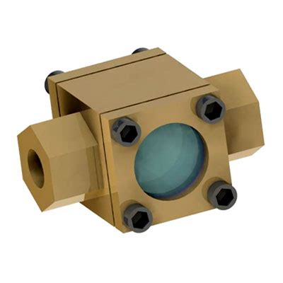 Sight Flow Indicator NPT Threaded Double Window Brass Douglass