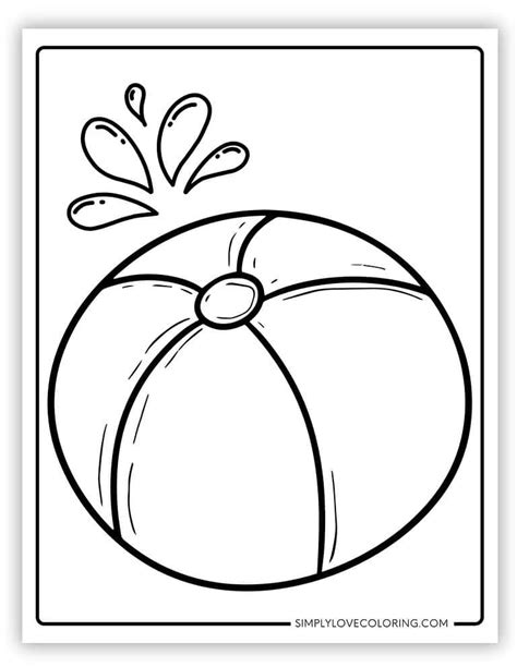 Fun Beach Ball Coloring Pages (Free PDF Printables) - Simply Love Coloring