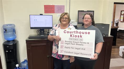 Press Release Courthouse Kiosk Will Help Court Users In Arkansas