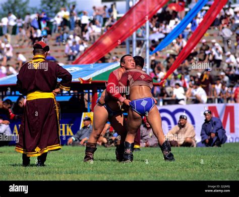 Ulaanbaatar Stadium Mongolia Naadam Is A Traditional Type Of Festival