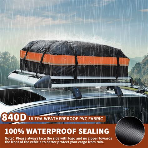 Nexpow Car Rooftop Cargo Carrier Bag 15 Cubic Feet Waterproof Luggage Bag For All Vehicles With