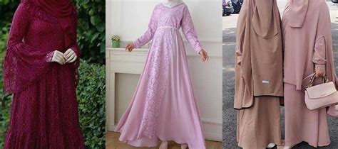 Model baju gamis terbaru 2020 untuk lebaran