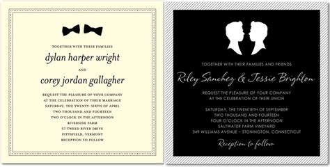 Gay Wedding Invitation Wording