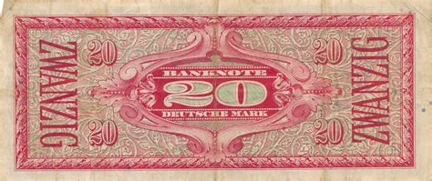 Deutschland BRD 20 Deutsche Mark Bank Deutscher Länder 1948 Banknote